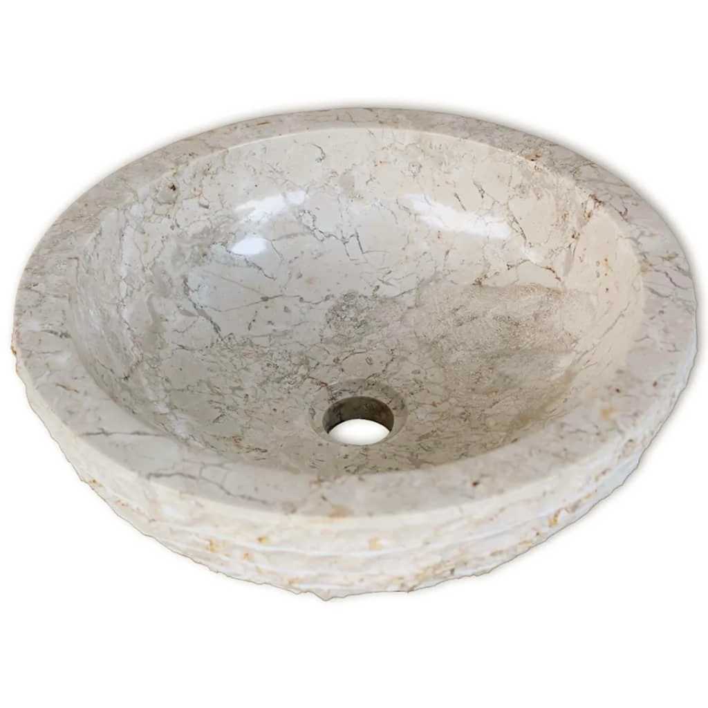 Mramorni umivaonik 40 cm krem