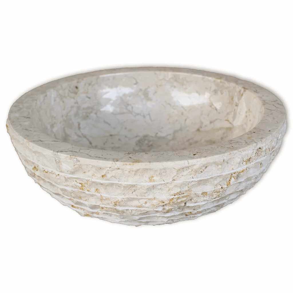 Mramorni umivaonik 40 cm krem