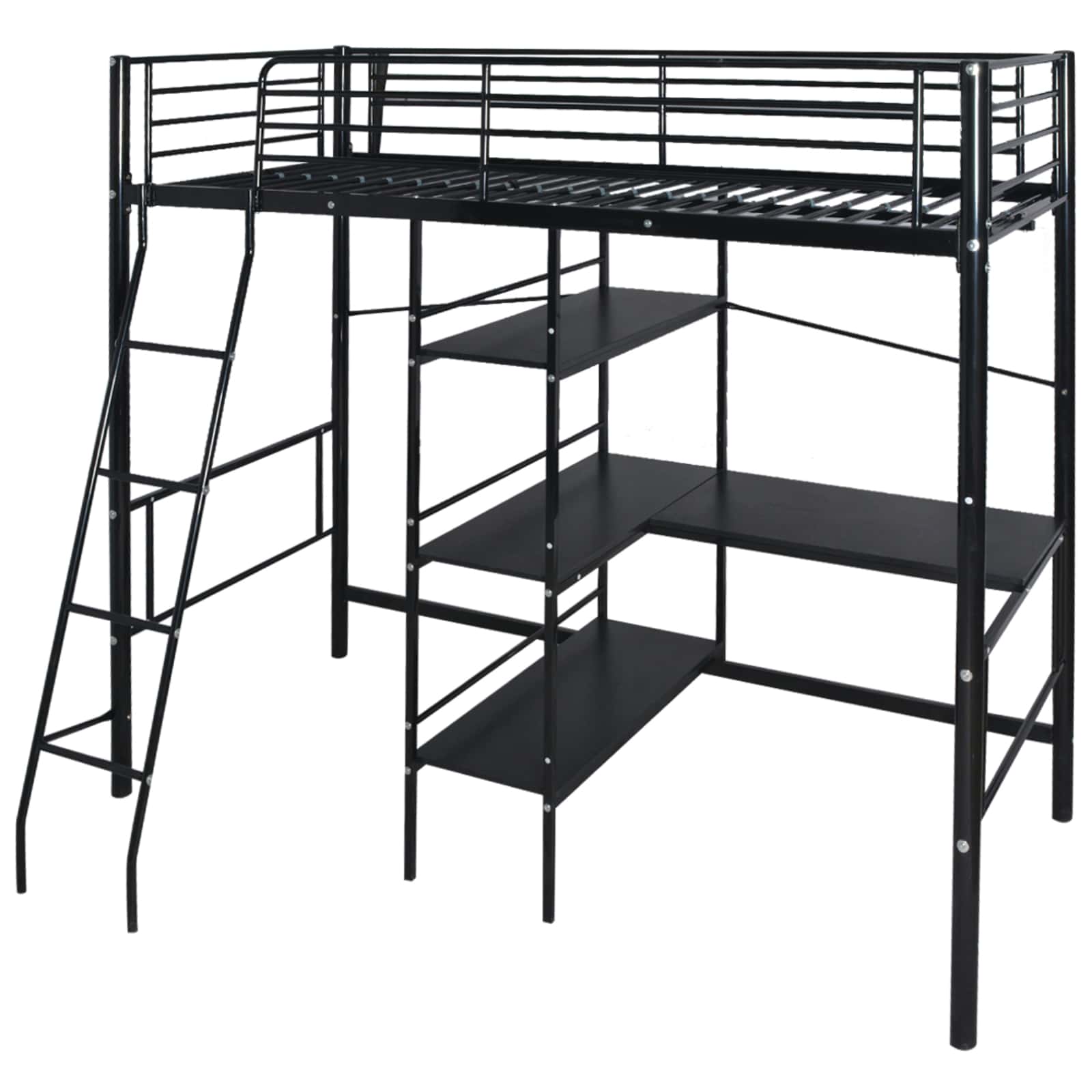 Krevet s madracem Crna 200 x 90 cm Metal