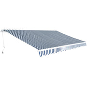 Tenda na Ručno Sklapanje 500 cm Plavo-Bijela