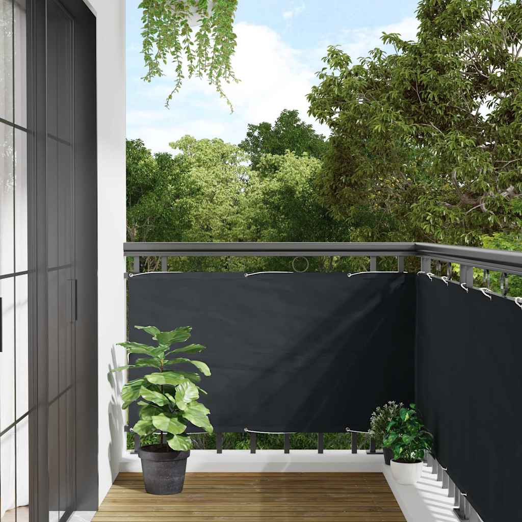 Balkonska Zaštita Oxford Tkanina u Antracit Boji 75x400 cm