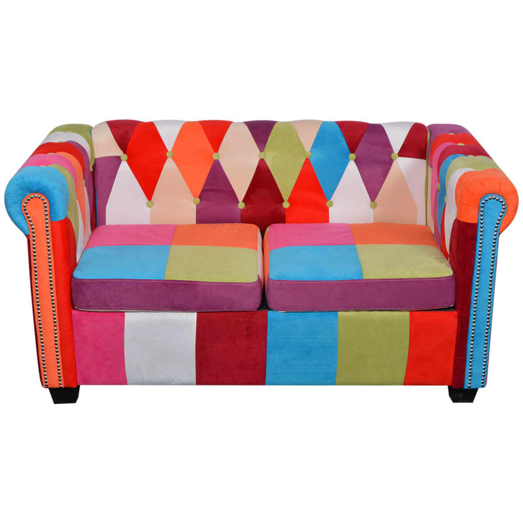 Dvosjed Chesterfield od tkanine