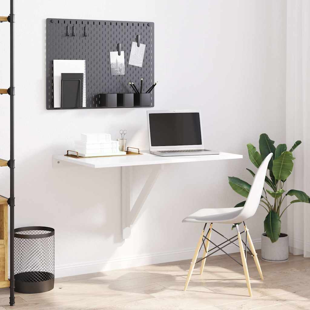 Sklopivi zidni stolić bijeli 100 x 60 cm
