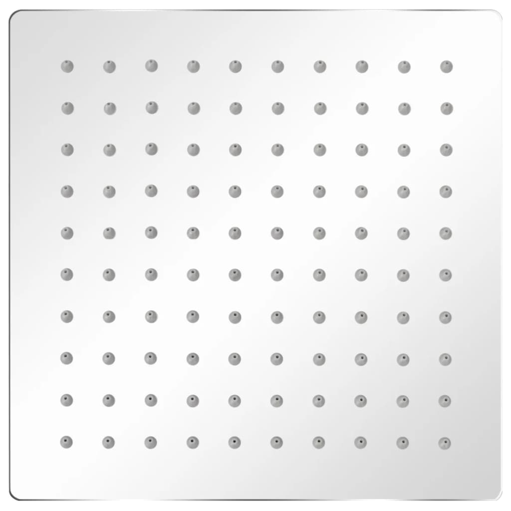 Glava za nadglavni tuš nehrđajući čelik 20 x 20 cm četvrtasta