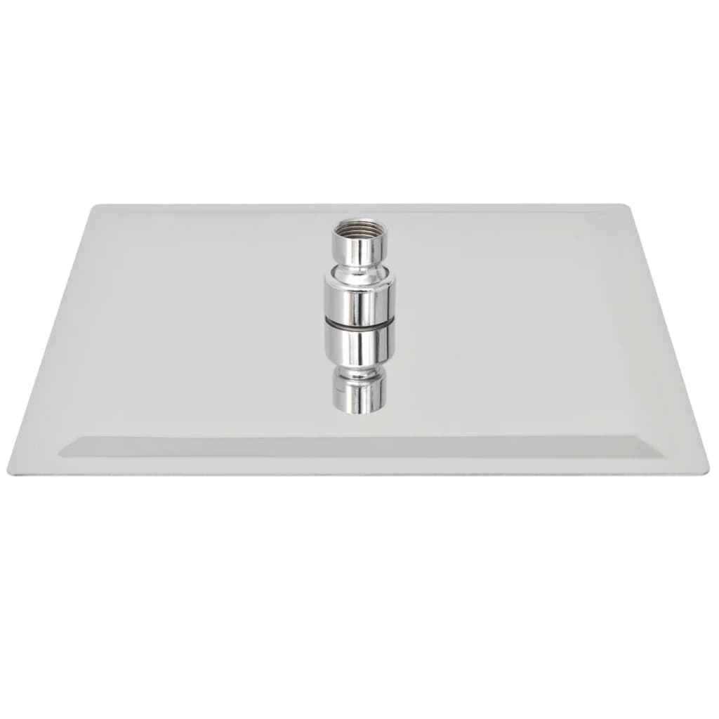 Glava za nadglavni tuš nehrđajući čelik 25 x 25 cm četvrtasta