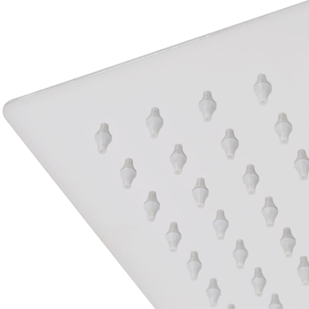 Glava za nadglavni tuš nehrđajući čelik 30 x 30 cm četvrtasta