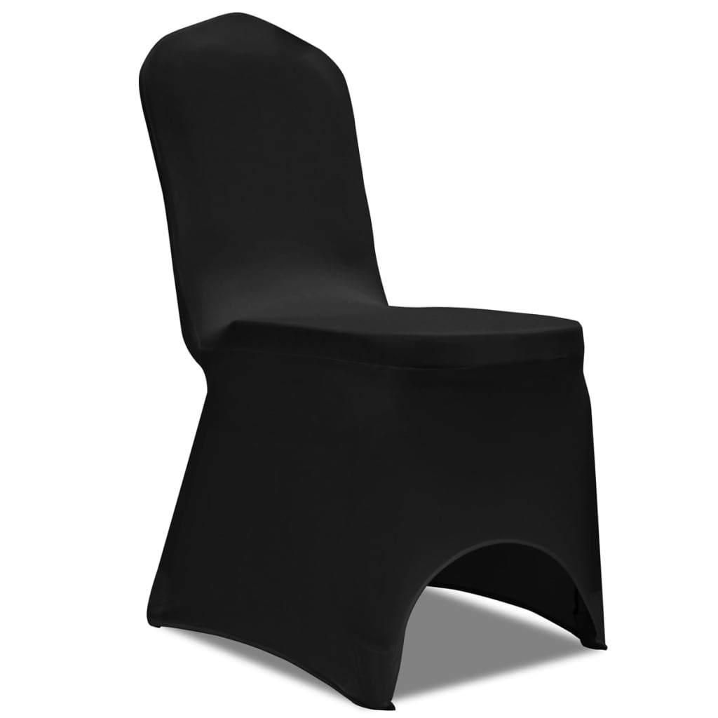 Rastezljiva navlaka za stolice 4 kom Crna boja