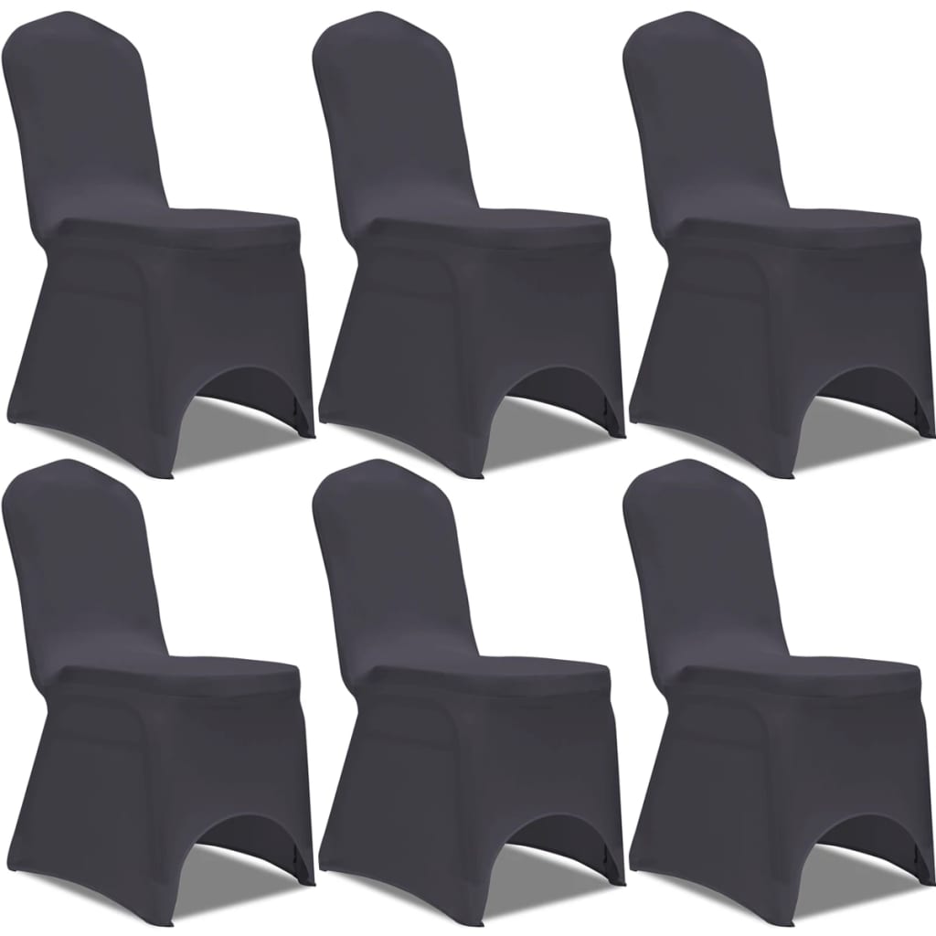 Rastezljive navlake za stolice 6 kom Antracit boja