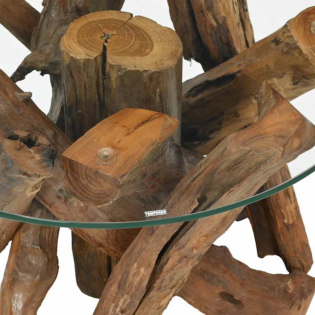 Stolić za Kavu Masivna Tikovina 60 cm