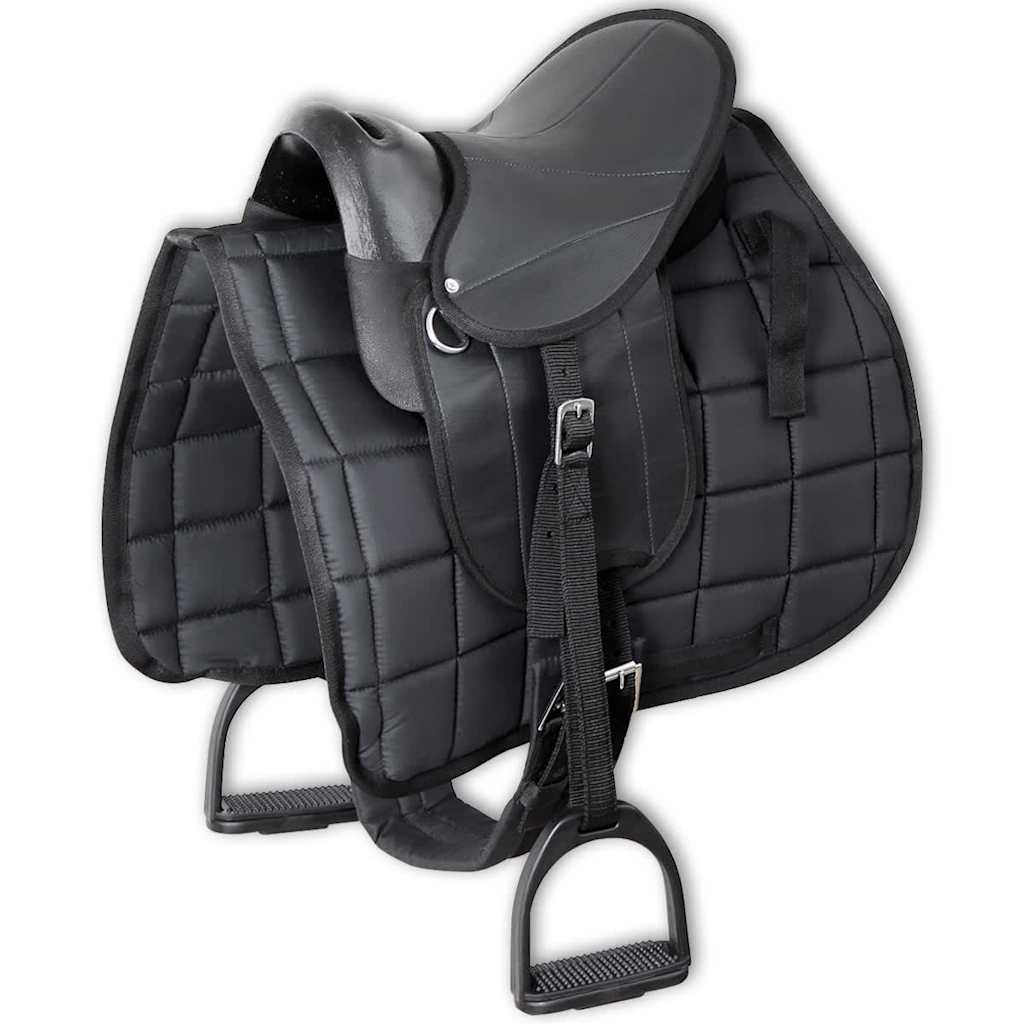 Sedlo za Ponija Komplet 10" Crno