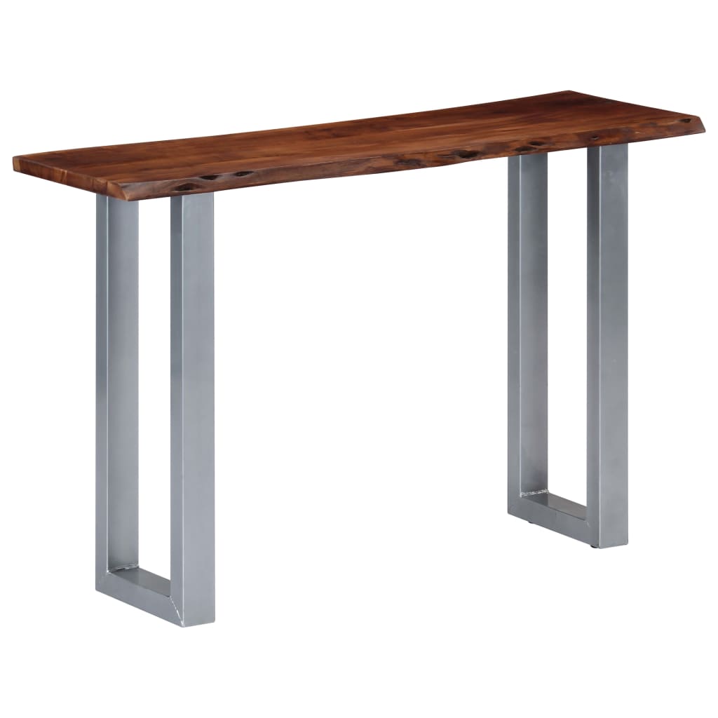 Konzolni stol 115 x 35 x 76 cm masivno drvo bagrema i željezo