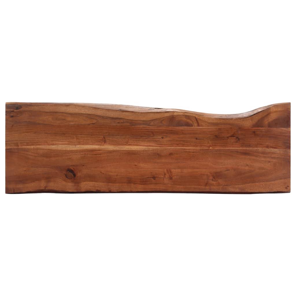 Konzolni stol 115 x 35 x 76 cm masivno drvo bagrema i željezo