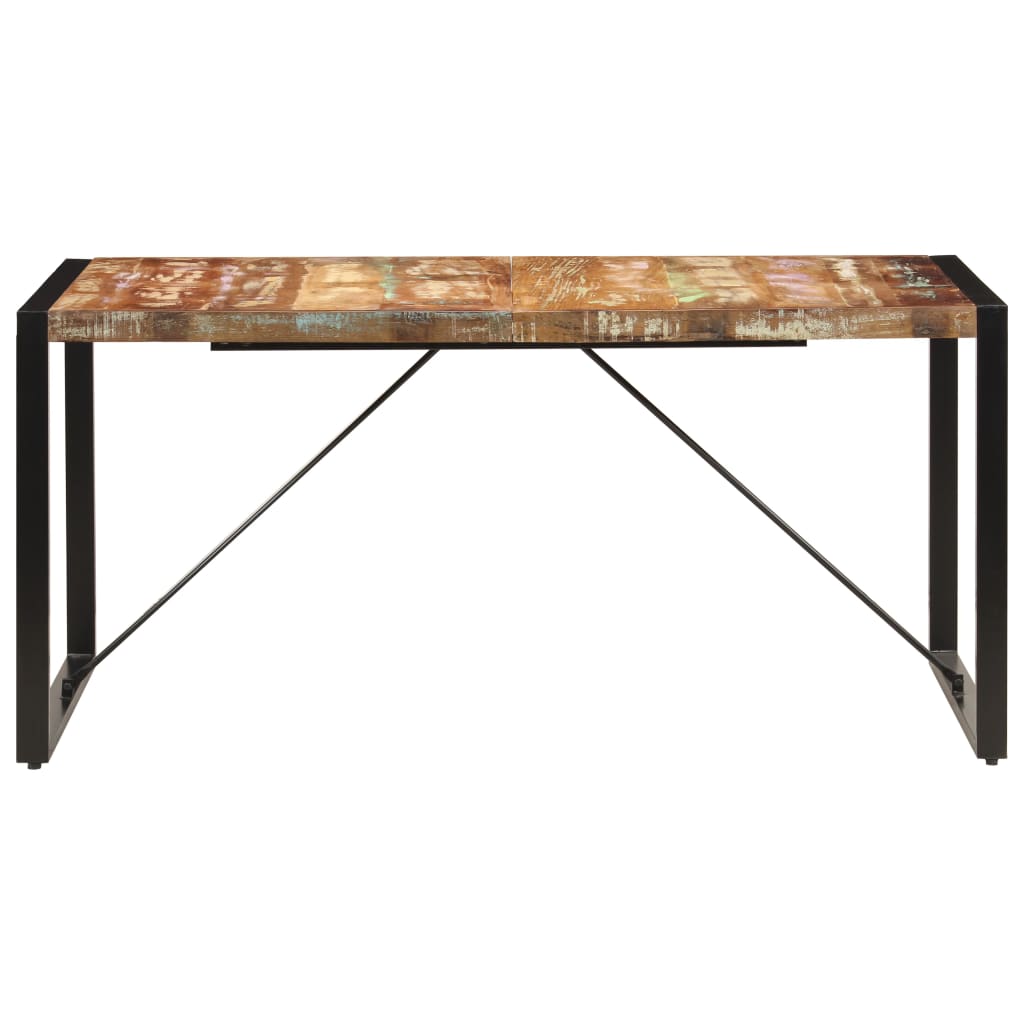 Blagovaonski stol od masivnog obnovljenog drva 160 x 80 x 75 cm