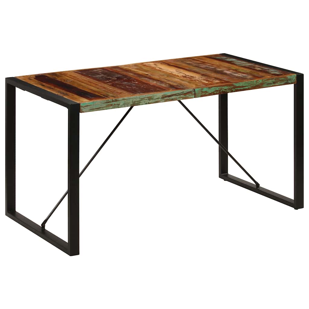 Blagovaonski stol od masivnog obnovljenog drva 140 x 70 x 75 cm