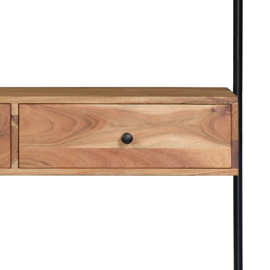 Zidni radni stol od masivnog bagremovog drva 90 x 40 x 170 cm