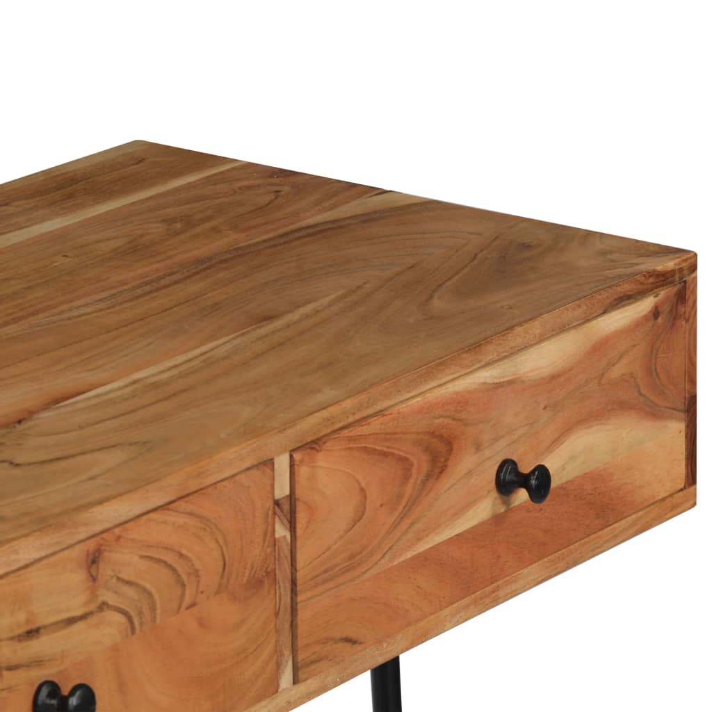 Zidni radni stol od masivnog bagremovog drva 90 x 40 x 170 cm