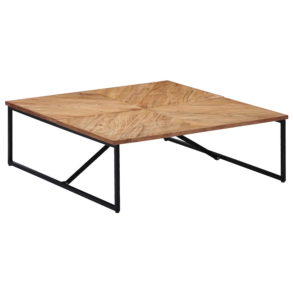 Stolić za kavu od masivnog bagremovog drva 110 x 110 x 36 cm