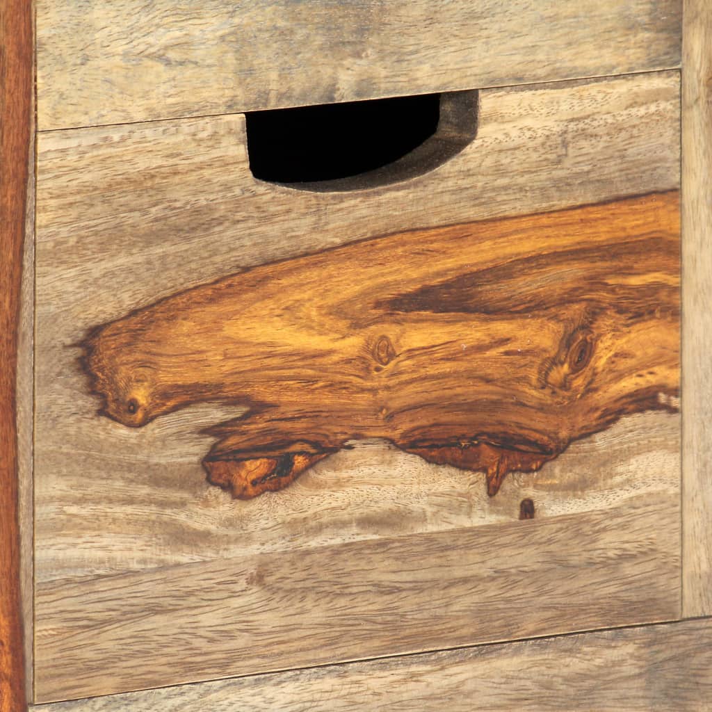 Komoda siva 100 x 30 x 50 cm od masivnog drva akacije