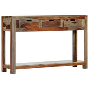 Konzolni stol s 3 ladice 120x30x75 cm od masivnog drva akacije