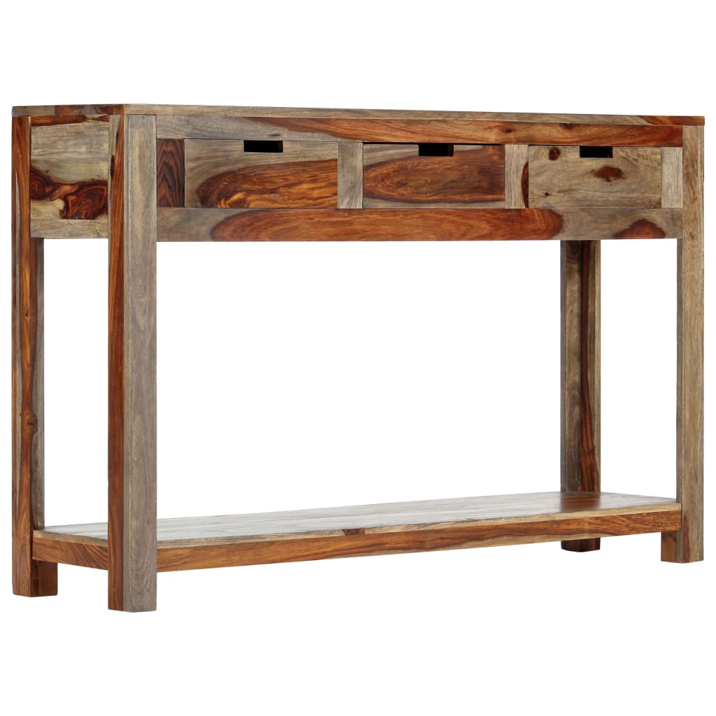 Konzolni stol s 3 ladice 120x30x75 cm od masivnog drva akacije
