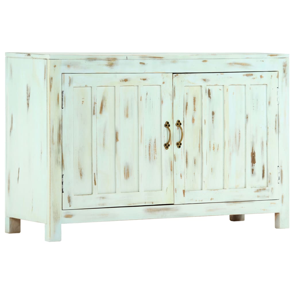 Komoda svjetloplava 110 x 35 x 70 cm od masivnog drva manga