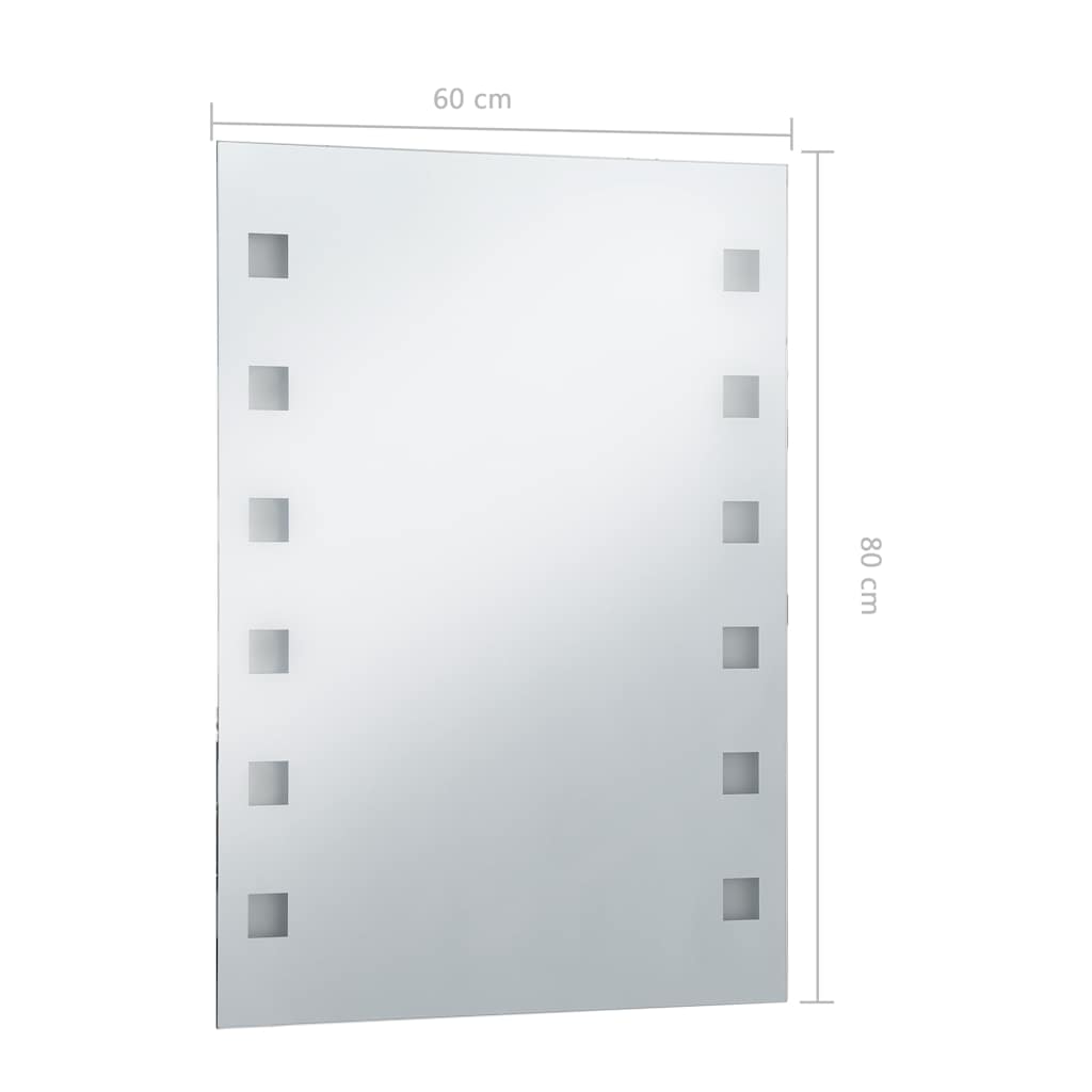 Kupaonsko LED zidno ogledalo 60 x 80 cm