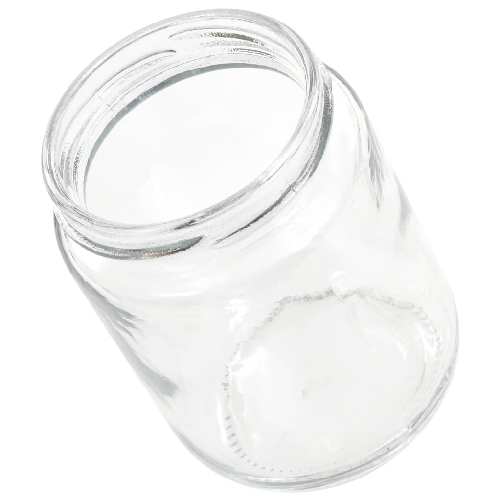 Staklenke za džem s crvenim poklopcima 48 kom 230 ml