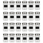 Staklenke za pohranu s naljepnicom 24 kom 300 ml