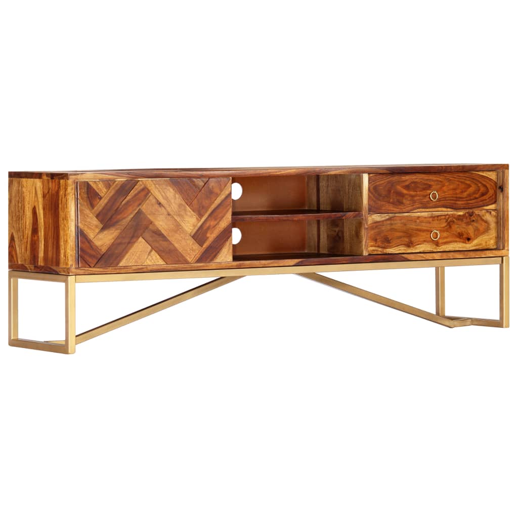 TV ormarić od masivnog drva akacije 140 x 30 x 45 cm