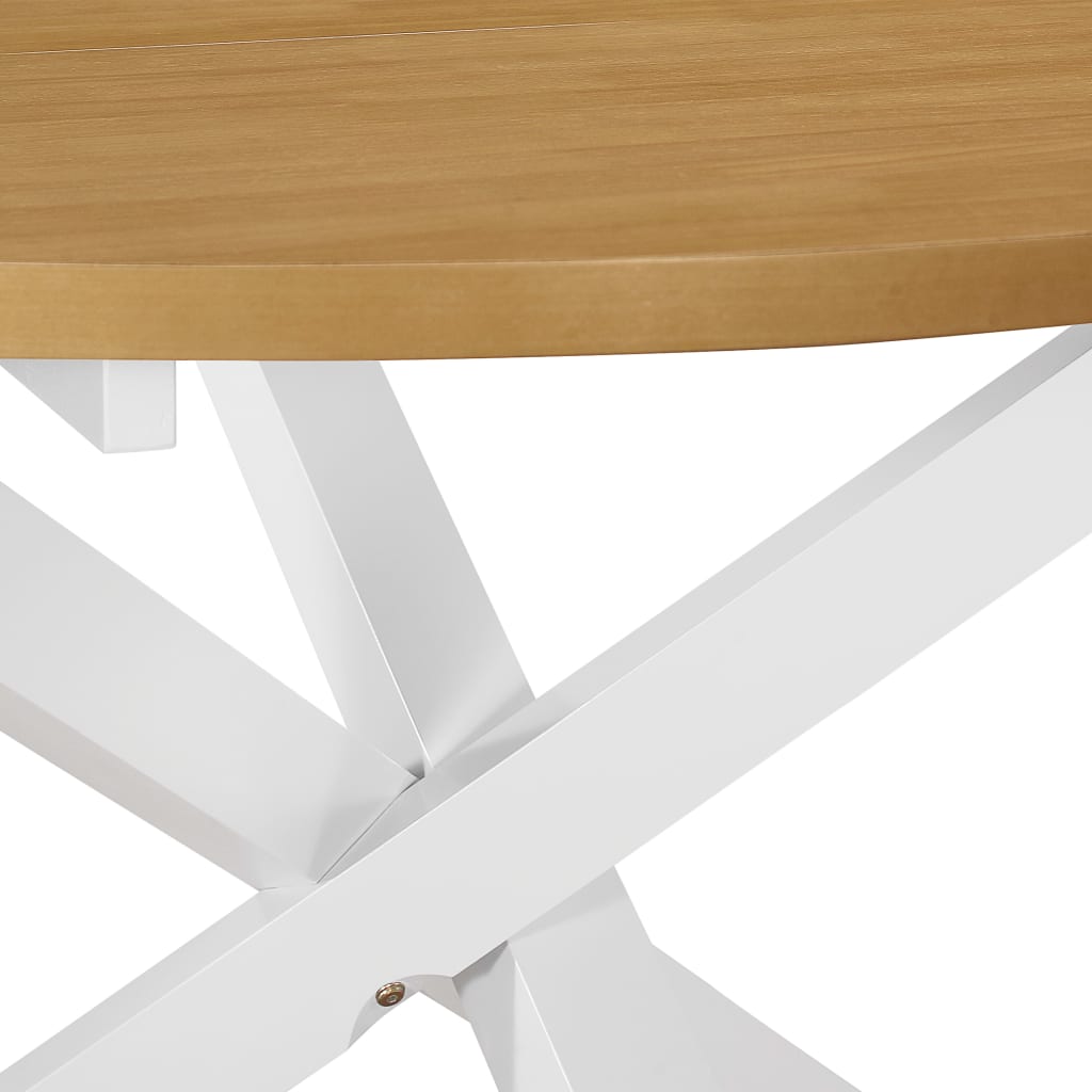 Blagovaonski stol bijeli 120 x 75 cm MDF