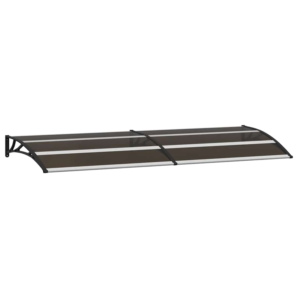 Nadstrešnica za vrata crna 240 x 75 cm PC