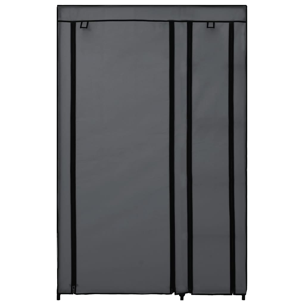 Sklopivi ormar sivi 110 x 45 x 175 cm od tkanine