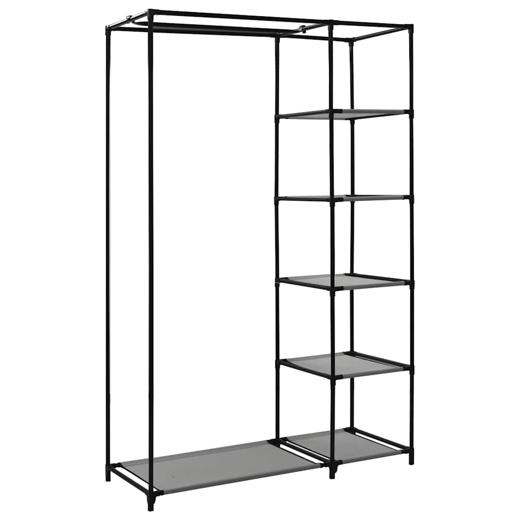 Sklopivi ormar sivi 110 x 45 x 175 cm od tkanine