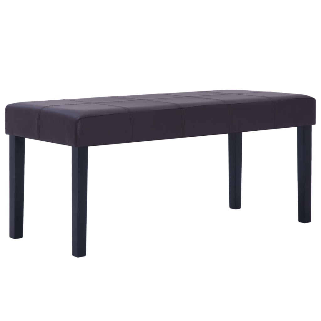 Klupa od umjetne kože 106 cm smeđa