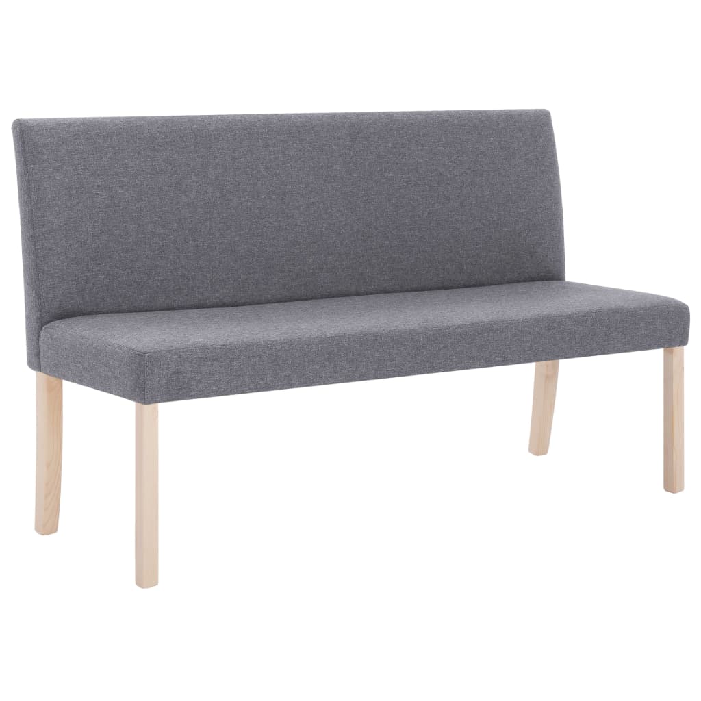 Klupa od poliestera 139,5 cm svjetlosiva