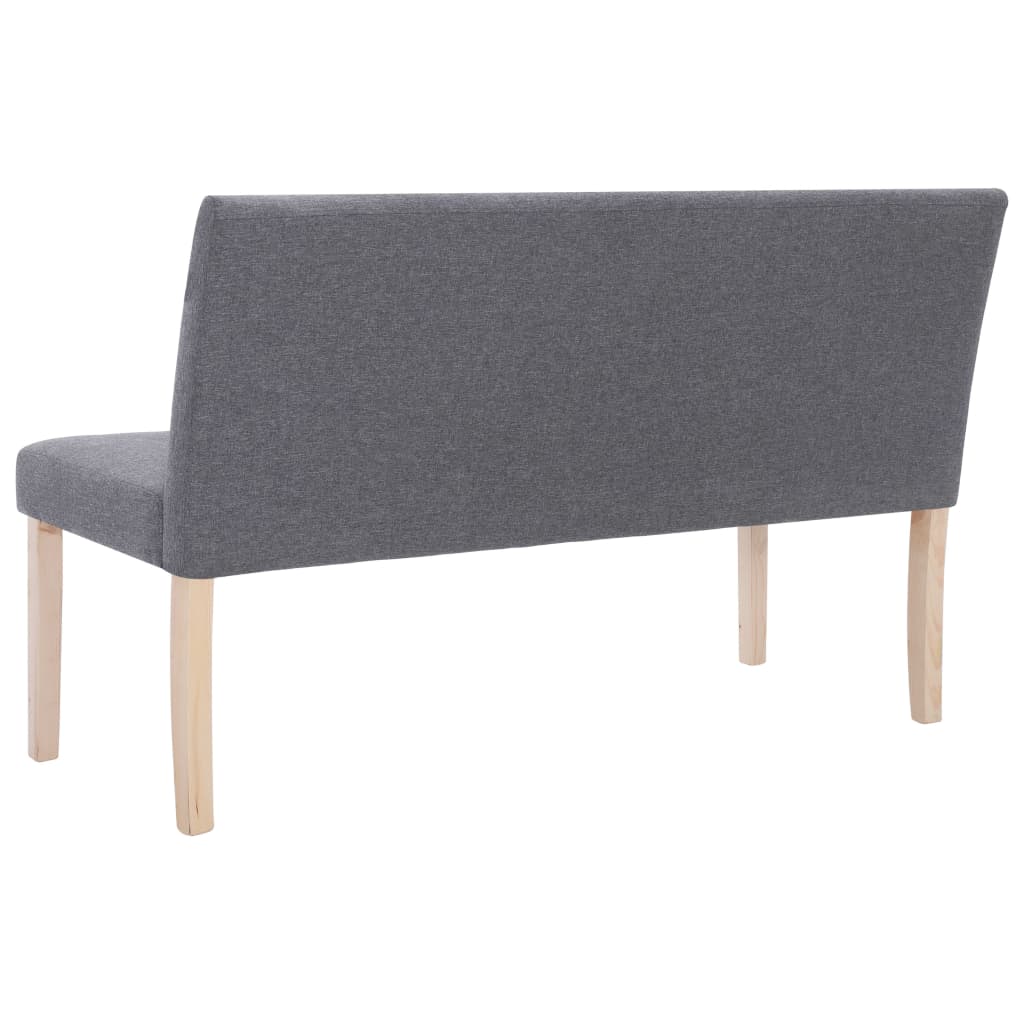 Klupa od poliestera 139,5 cm svjetlosiva