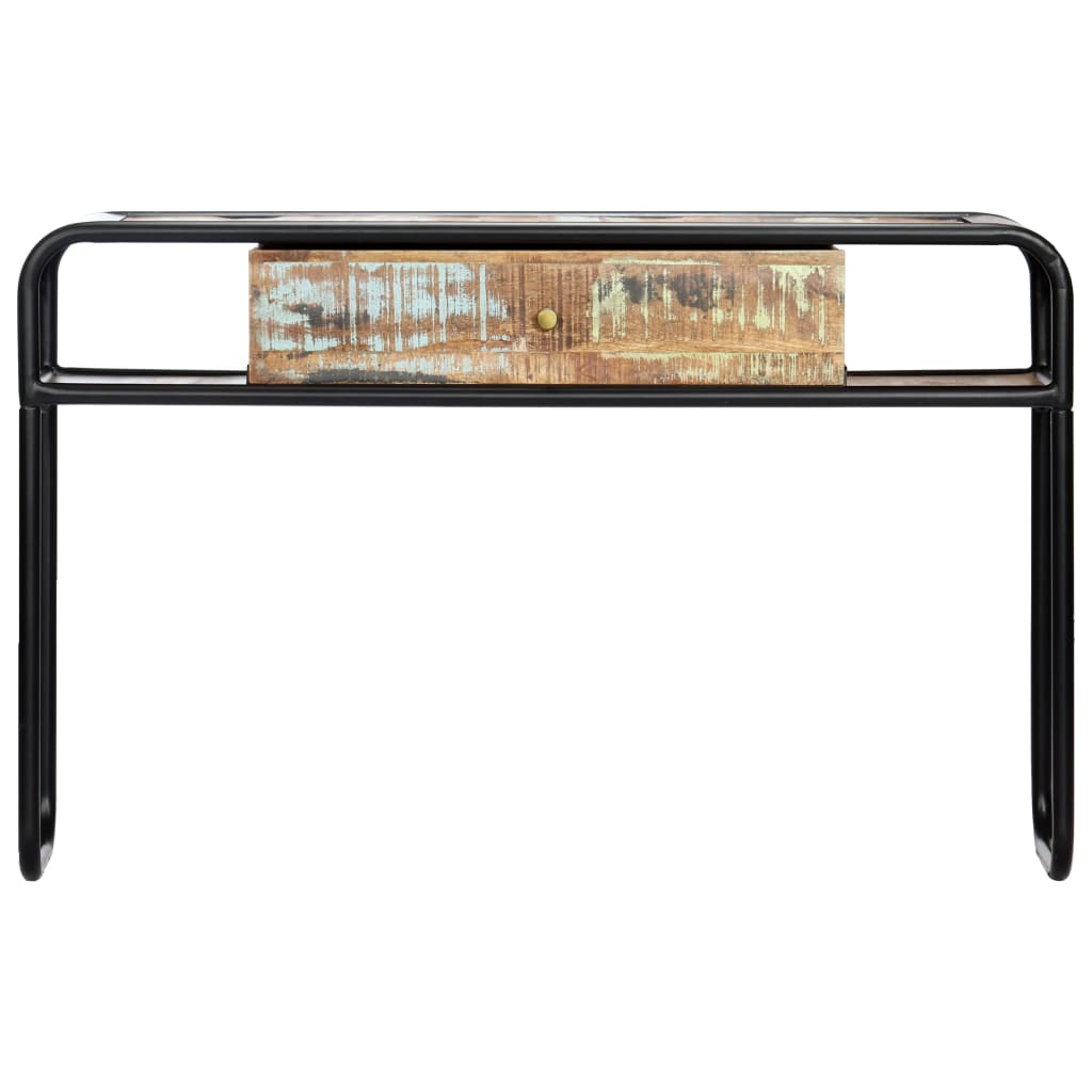 Konzolni stol od masivnog obnovljenog drva 118 x 30 x 75 cm