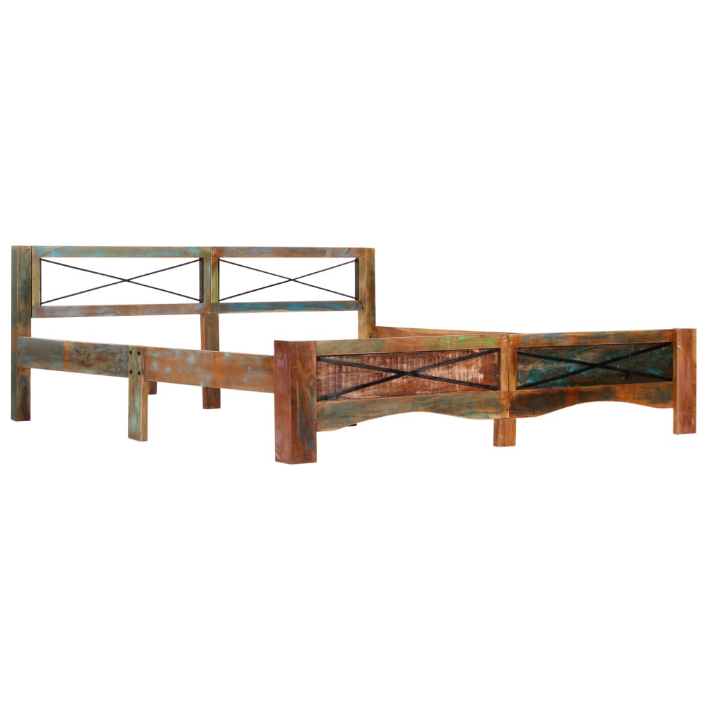 Okvir za krevet od masivnog obnovljenog drva 180 x 200 cm