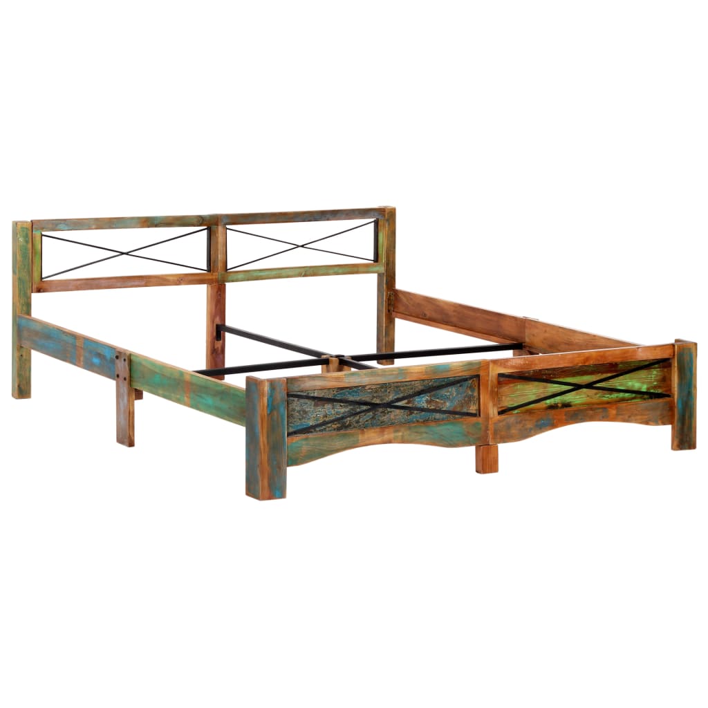 Okvir za krevet od masivnog obnovljenog drva 180 x 200 cm