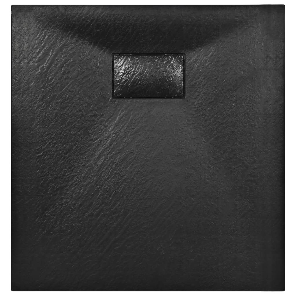 Kada za tuš SMC crna 90 x 80 cm