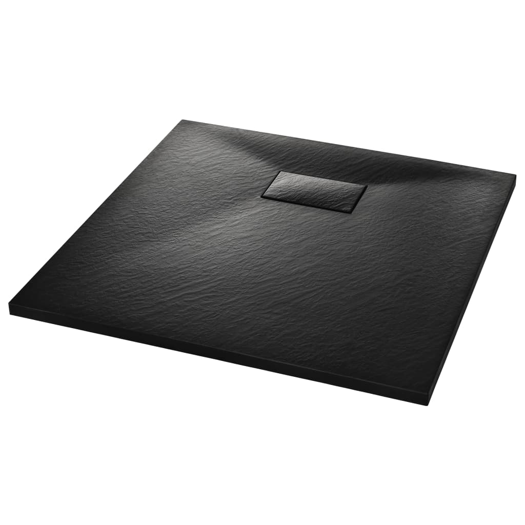 Kada za tuš SMC crna 90 x 90 cm