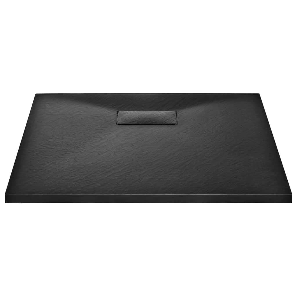 Kada za tuš SMC crna 90 x 90 cm