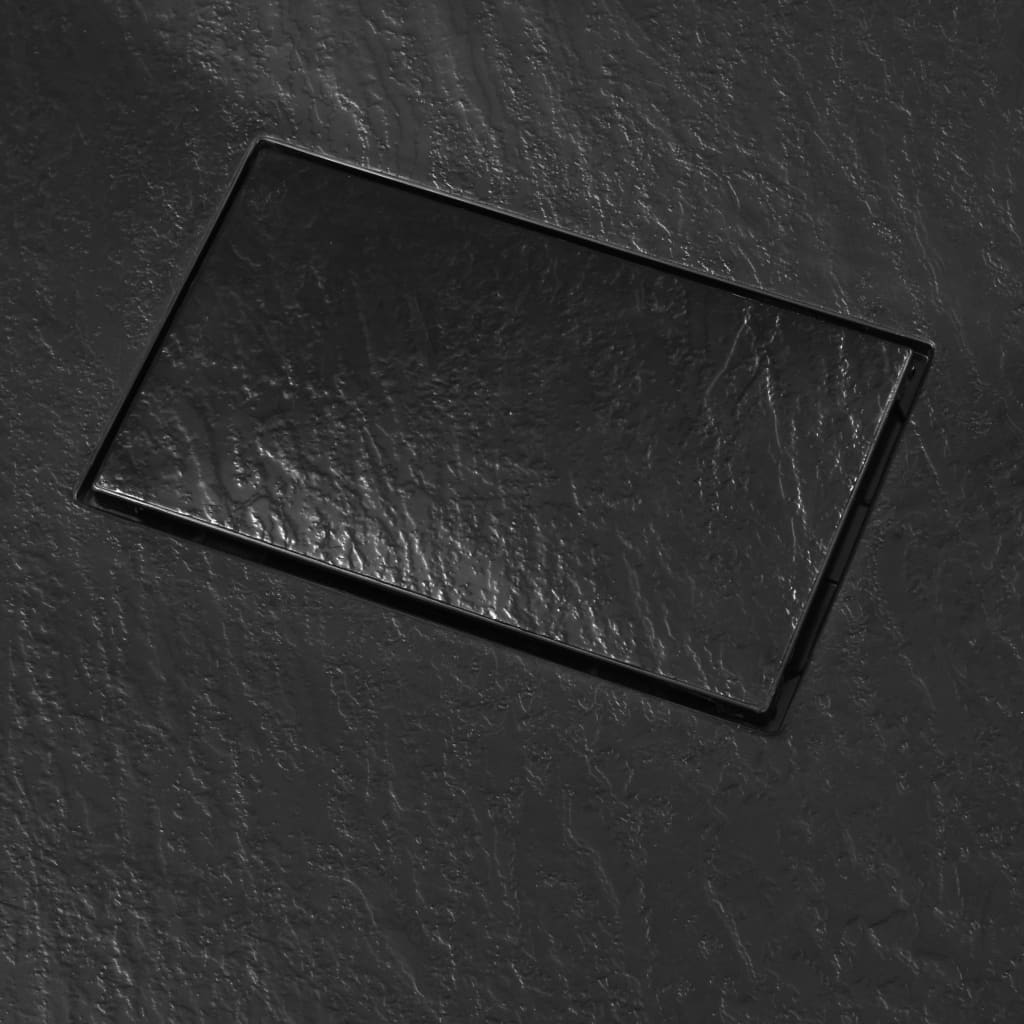 Kada za tuš SMC crna 90 x 90 cm