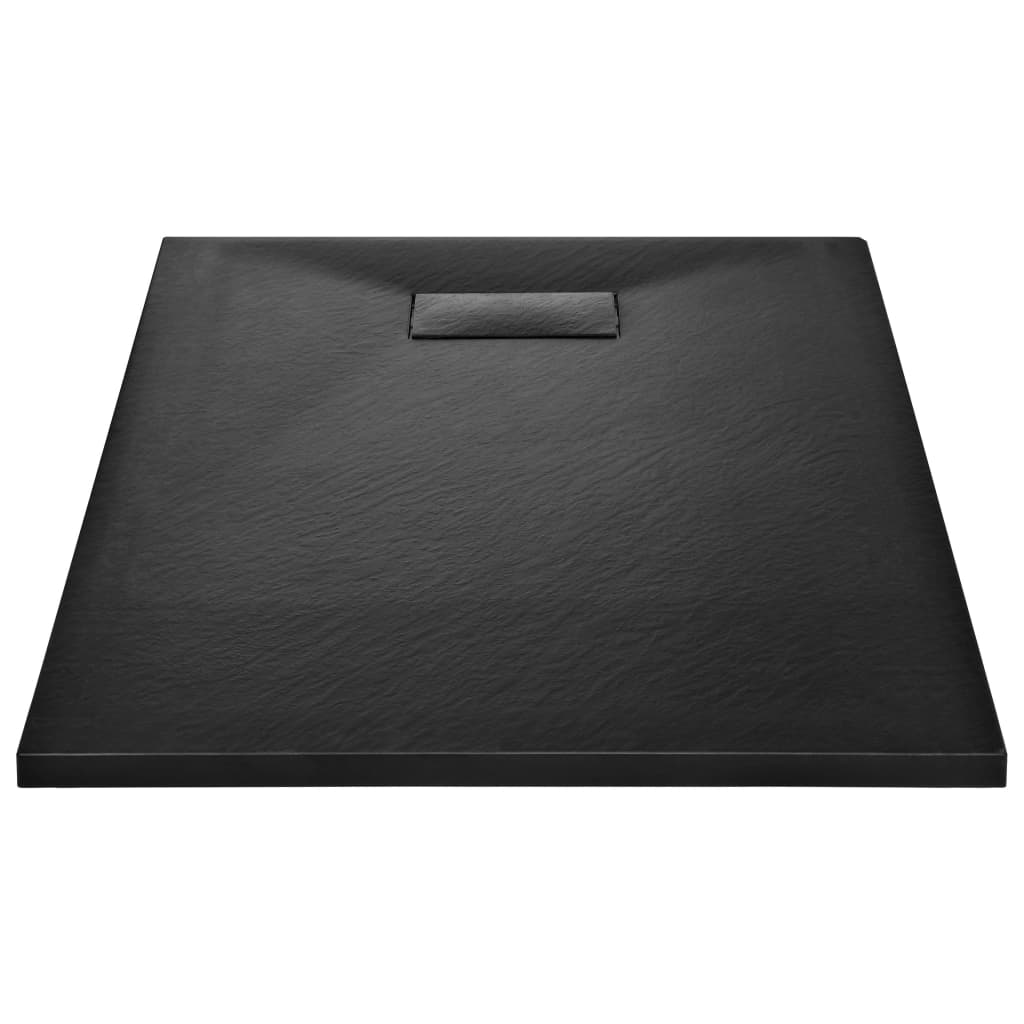 Kada za tuš SMC crna 100 x 80 cm
