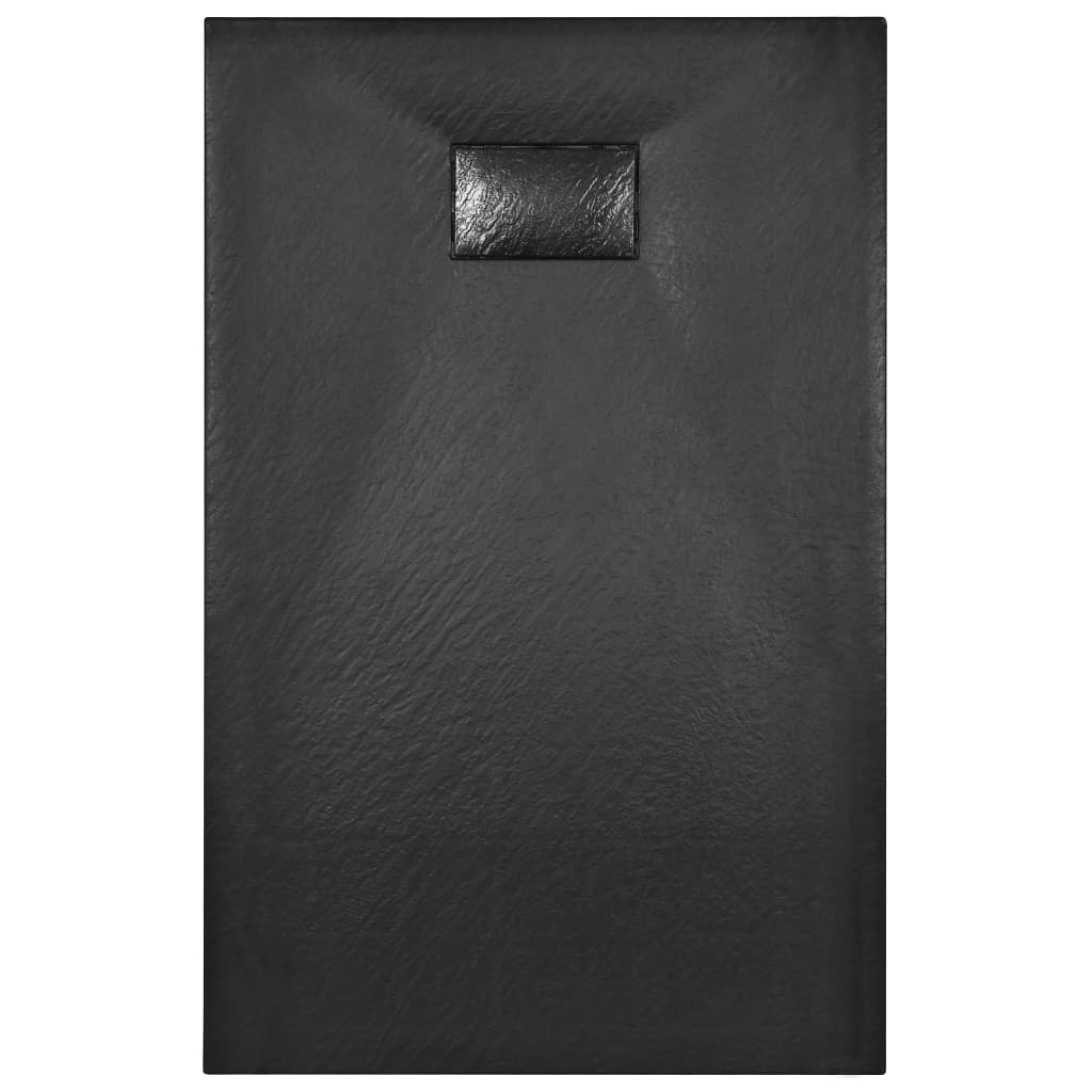 Kada za tuš SMC crna 100 x 80 cm