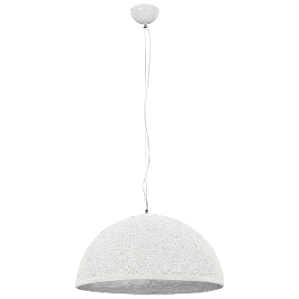 Viseća svjetiljka bijelo-srebrna Ø 50 cm E27