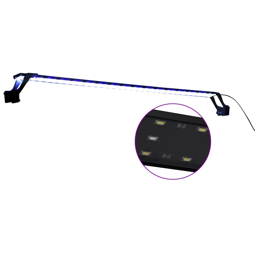 Akvarijsko LED svjetlo sa stezaljkama 115 - 130 cm plavo-bijelo