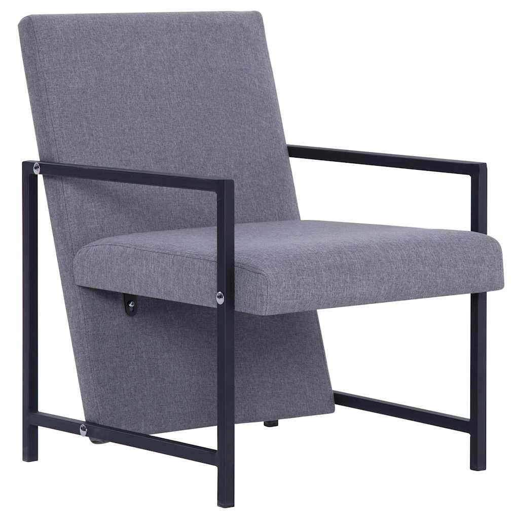 Fotelja od tkanine svjetlosiva