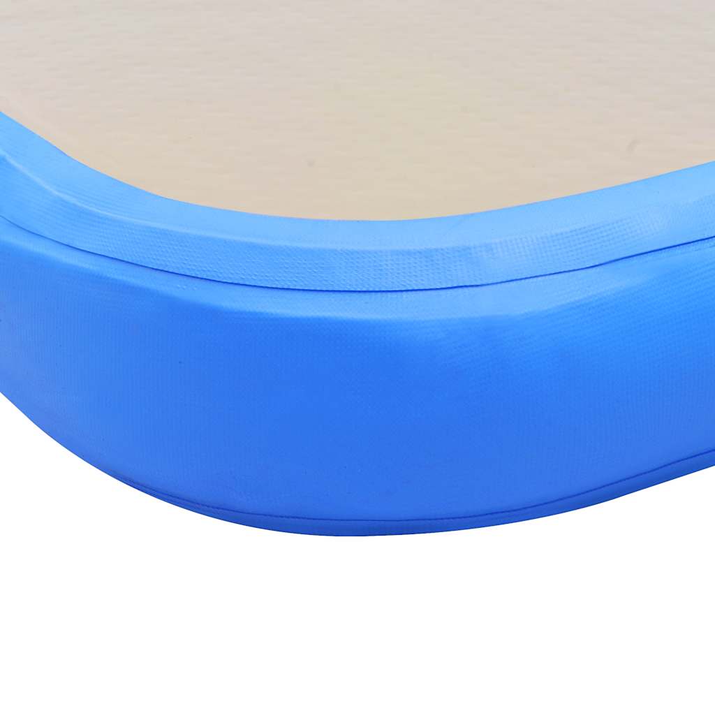 Strunjača na napuhavanje s crpkom 300 x 100 x 10 cm PVC plava