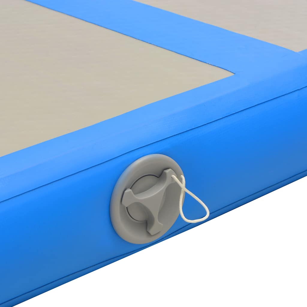 Strunjača na napuhavanje s crpkom 300 x 100 x 10 cm PVC plava